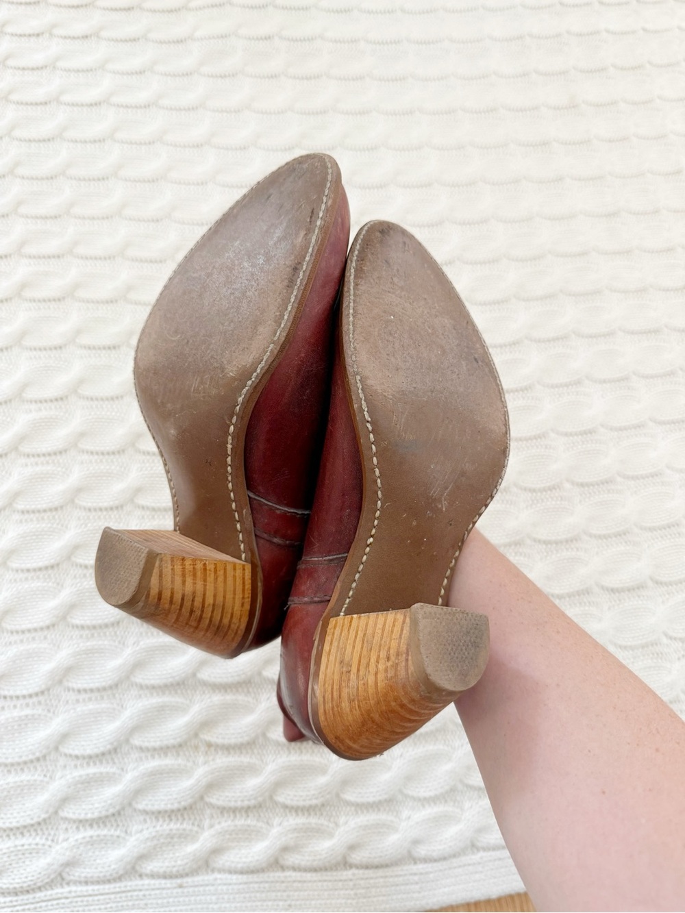 Capezio Burgundy Western Cowgirl Boots - Picture 7 of 7